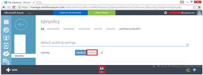 Click on Save button 